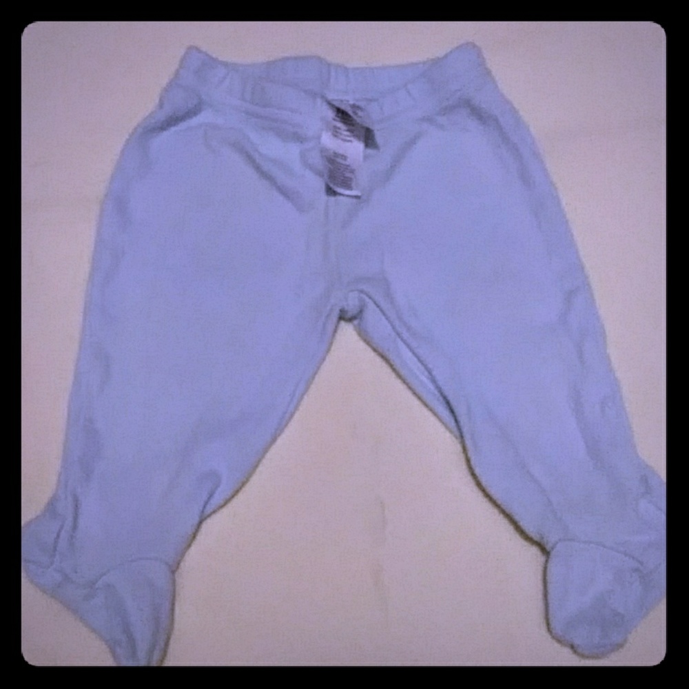 Light blue footie pants
